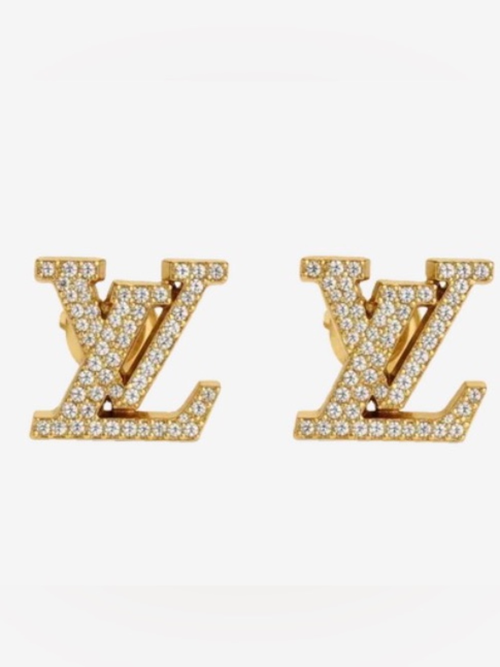 🛍️Louis Vuitton Authentic & Iconic Monogram LV Stud Earrings w Full Packaging